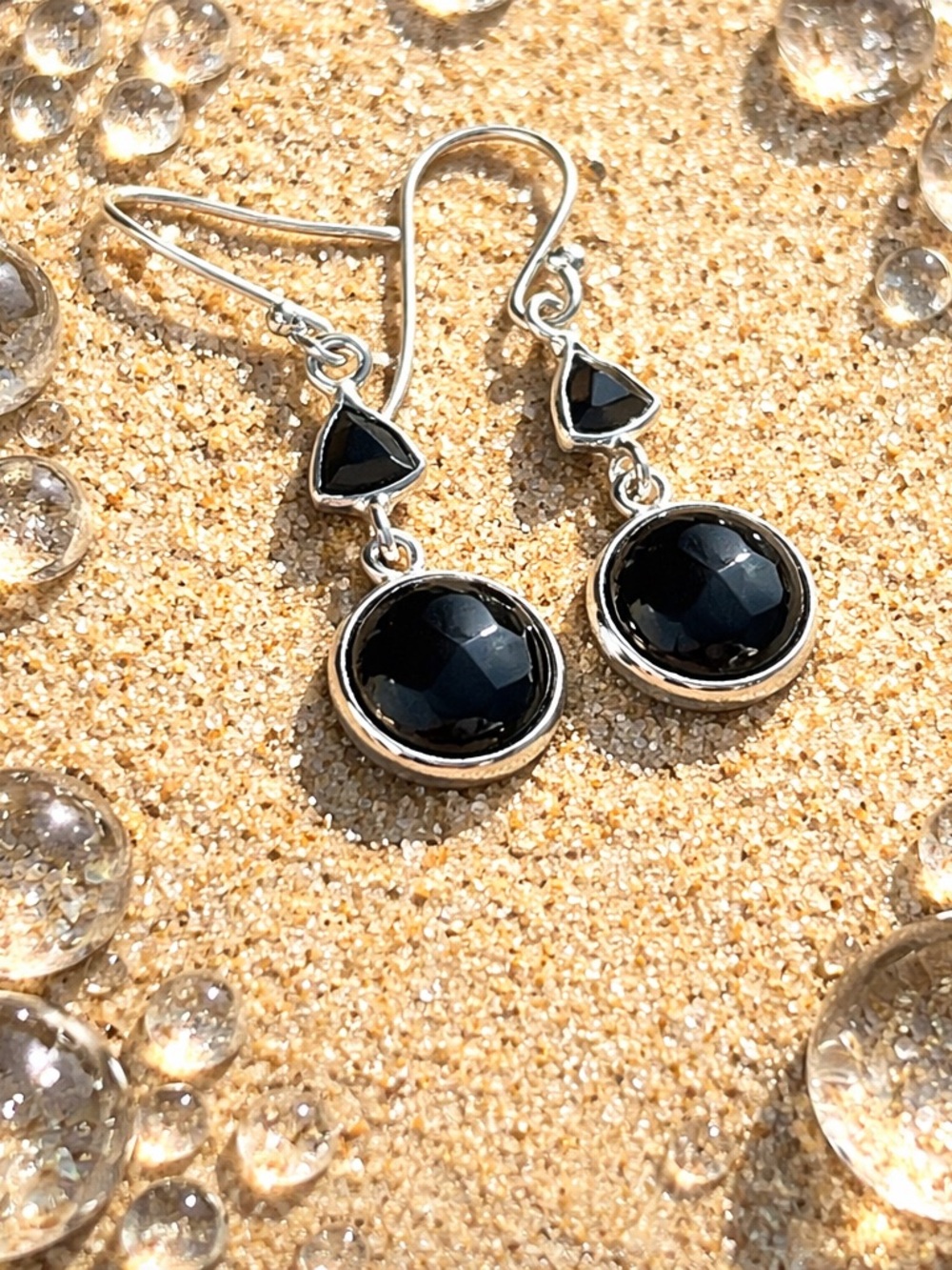 NEW! Onyx Earrings - Picture 4 of 12